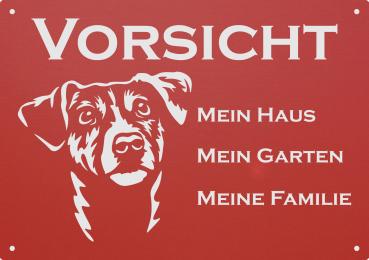 Aluminiumschild Mein Haus Mein Garten Meine Familie